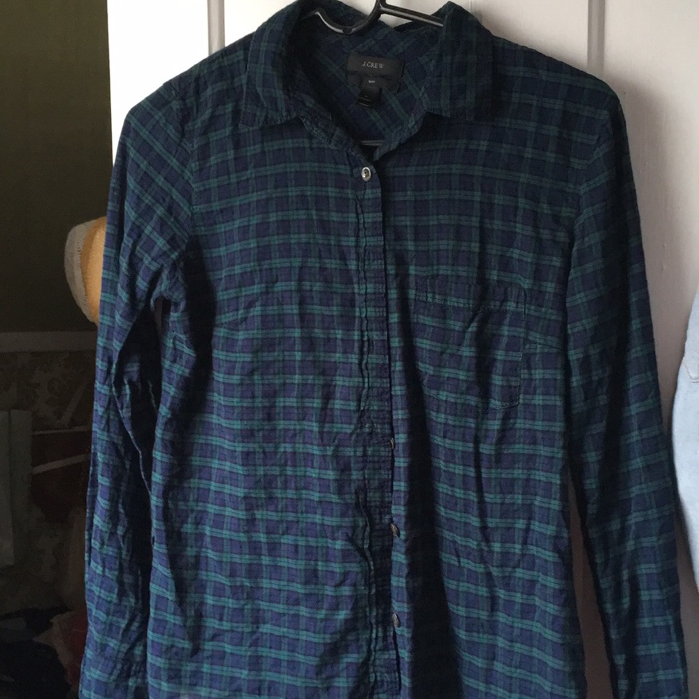 J. Crew plaid button down